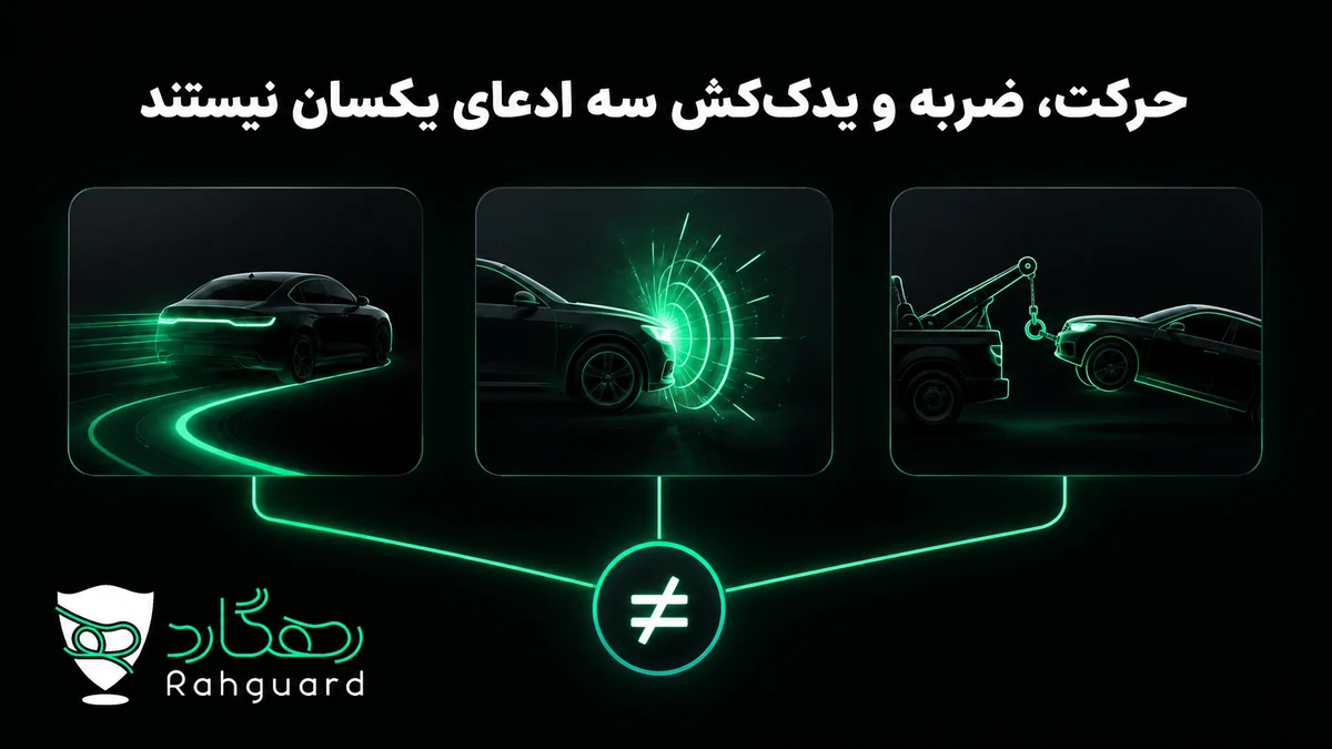 حرکت، ضربه و یدک‌کش سه ادعای یکسان نیستند