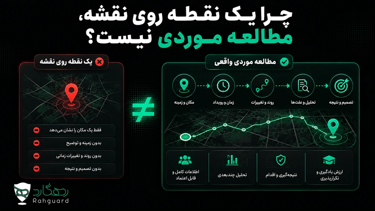 چرا یک نقطه روی نقشه، مطالعه موردی نیست؟