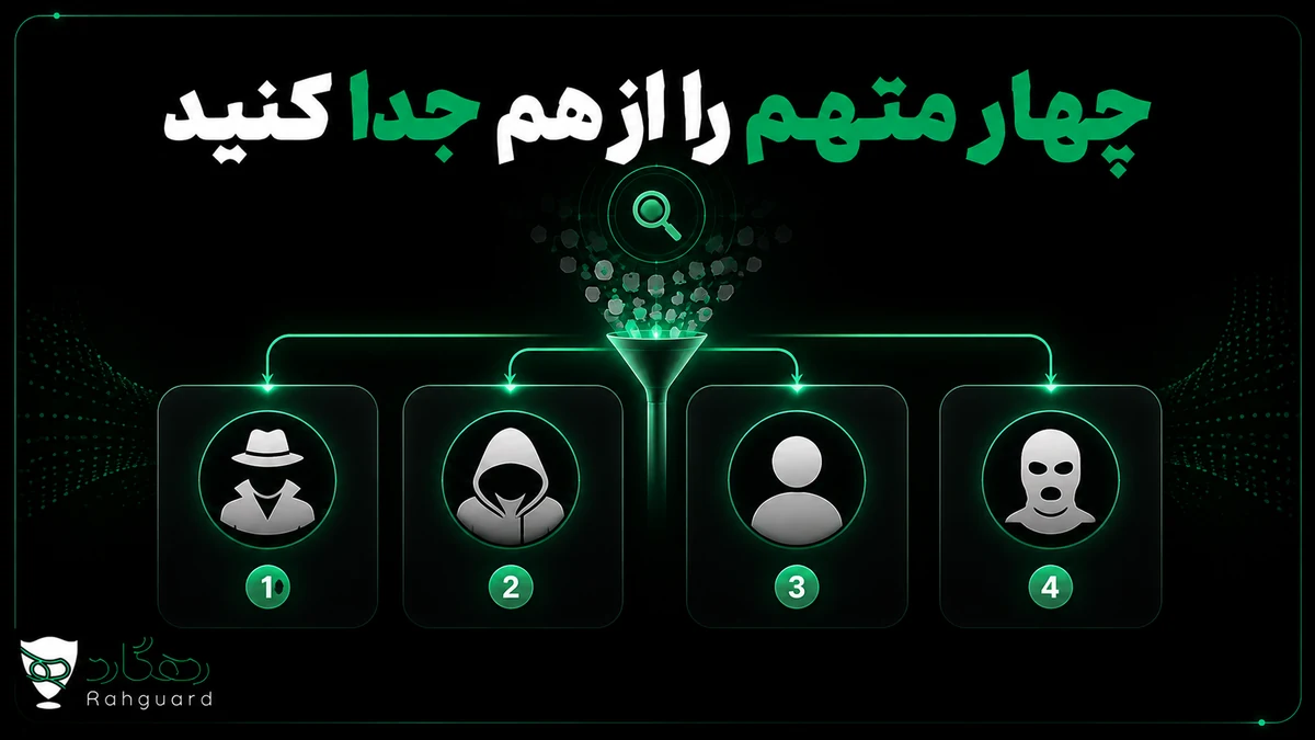 چهار متهم را از هم جدا کنید