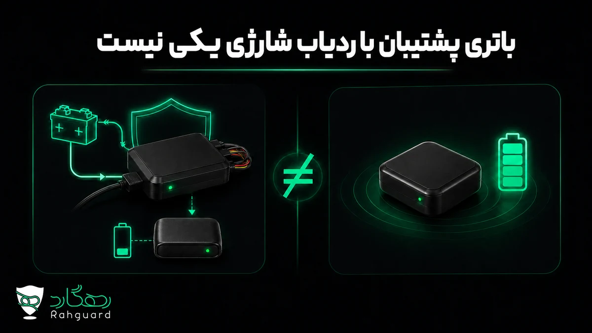 باتری پشتیبان با ردیاب شارژی یکی نیست