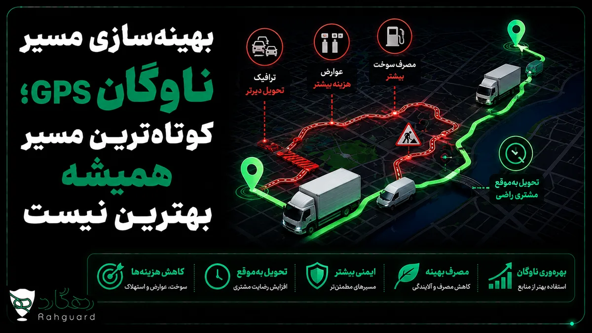 تصویر شاخص مقاله بهینه‌سازی مسیر ناوگان با GPS؛ کوتاه‌ترین مسیر همیشه بهترین نیست